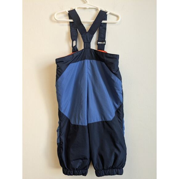 Old Navy Toddler Boy Snow Bib Blue Orange Snow Suit Light Weight Sz 18-24 M - Picture 9 of 12